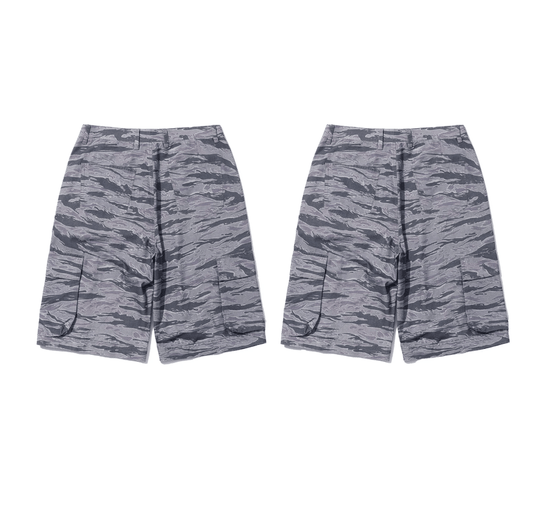 LIBERAFIT Tiger Camo 3D Patch Pocket Zip Off Cargo Pants | Face 3 Face