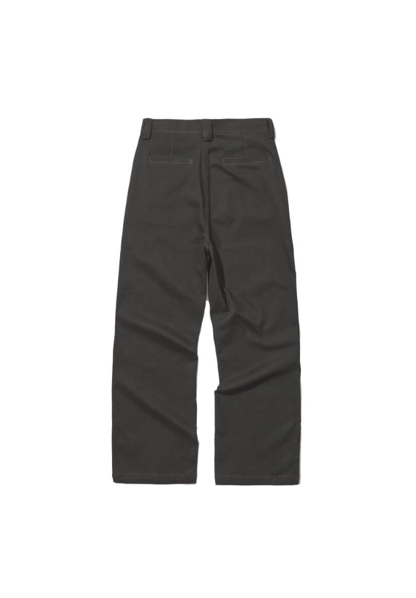 LIBERAFIT Washed Slight Flare Work Chino Pants | Face 3 Face