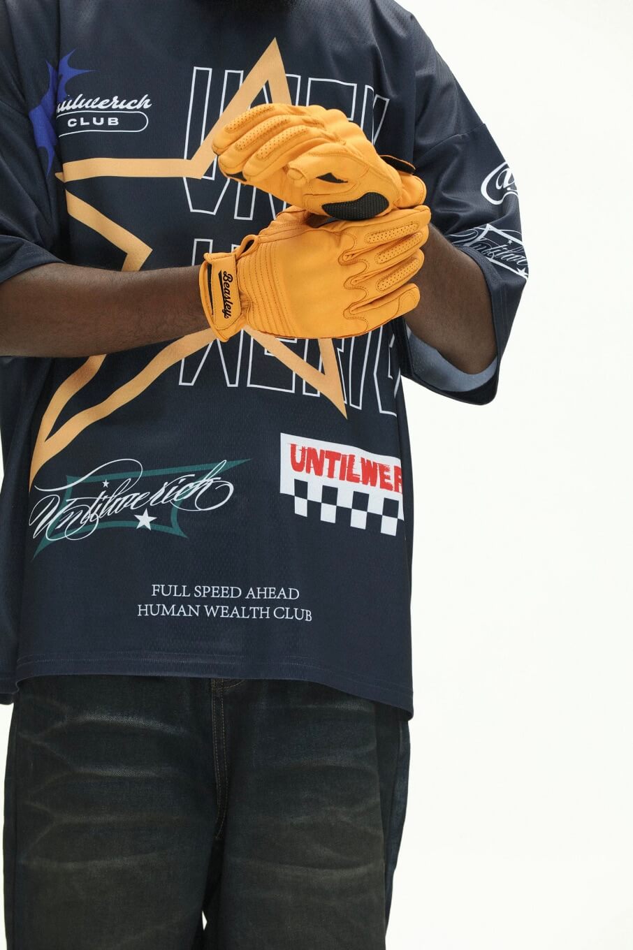 UNTILWERICH Star Print Short Sleeve Mesh Hockey Jersey | Face 3 Face
