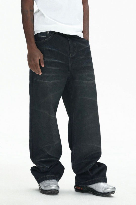 UNTILWERICH Vintage Whiskered Washed Distressed Jeans | Face 3 Face