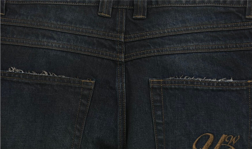 UNTILWERICH Vintage Whiskered Washed Distressed Jeans | Face 3 Face