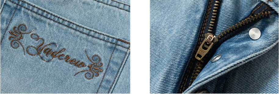 YADcrew Crossover Waist Washed Jeans | Face 3 Face