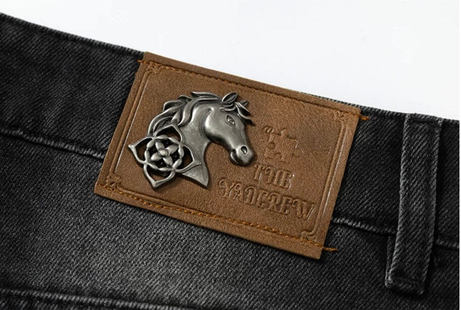 YADcrew Crossover Waist Washed Jeans | Face 3 Face