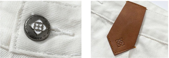 YADcrew Embossed Knee Leather Belt Loop Jeans | Face 3 Face