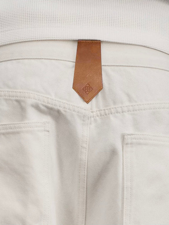 YADcrew Embossed Knee Leather Belt Loop Jeans | Face 3 Face
