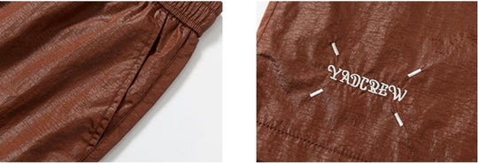 YADcrew Metallic Nylon Quick Dry Shorts | Face 3 Face