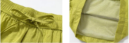 YADcrew Metallic Nylon Quick Dry Shorts | Face 3 Face