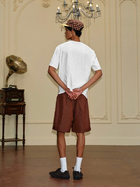 YADcrew Metallic Nylon Quick Dry Shorts | Face 3 Face