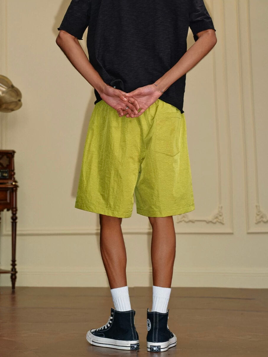 YADcrew Metallic Nylon Quick Dry Shorts | Face 3 Face