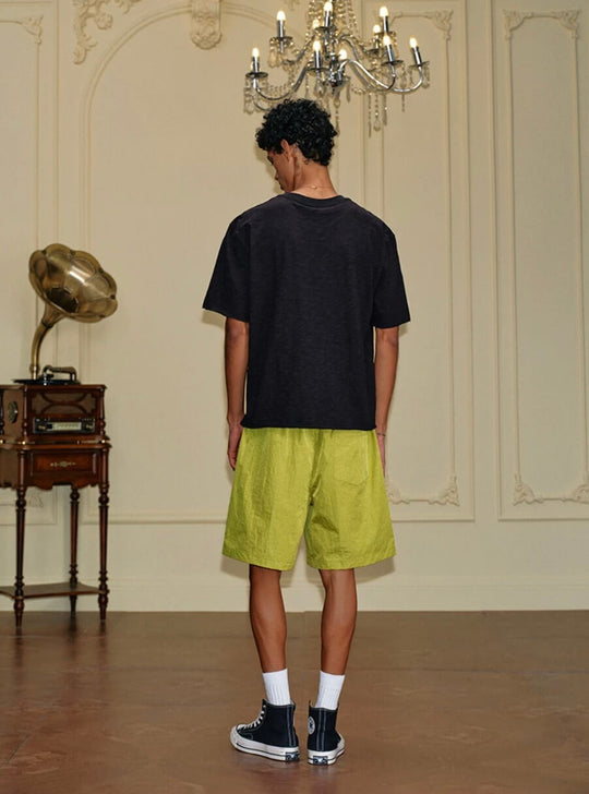 YADcrew Metallic Nylon Quick Dry Shorts | Face 3 Face