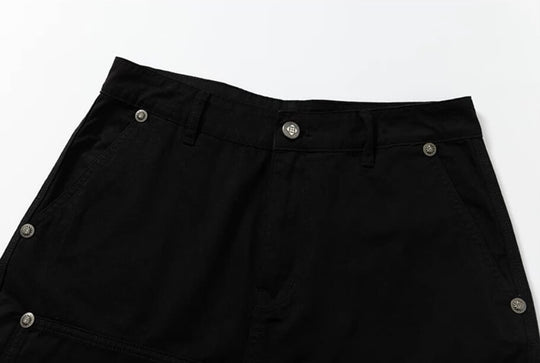 YADcrew Deconstructed Drop Crotch Loose Fit Wide Leg Work Pants | Face 3 Face