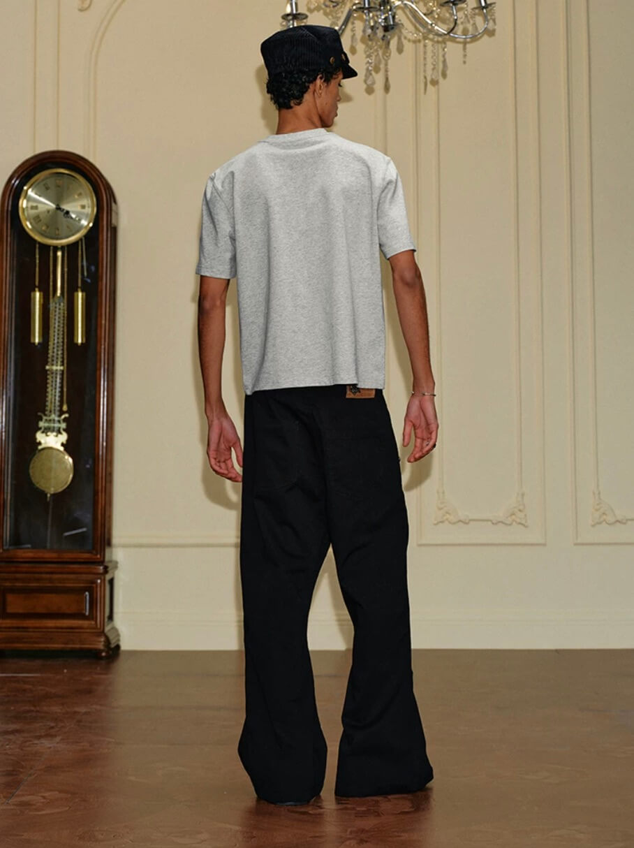 YADcrew Deconstructed Drop Crotch Loose Fit Wide Leg Work Pants | Face 3 Face