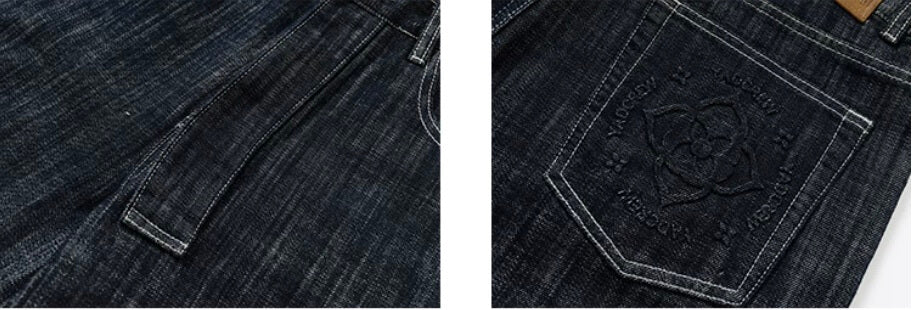 YADcrew Slub Denim Baggy Jeans | Face 3 Face
