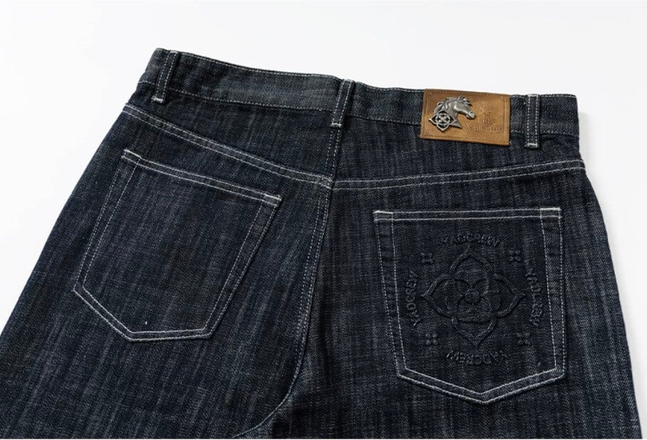 YADcrew Slub Denim Baggy Jeans | Face 3 Face