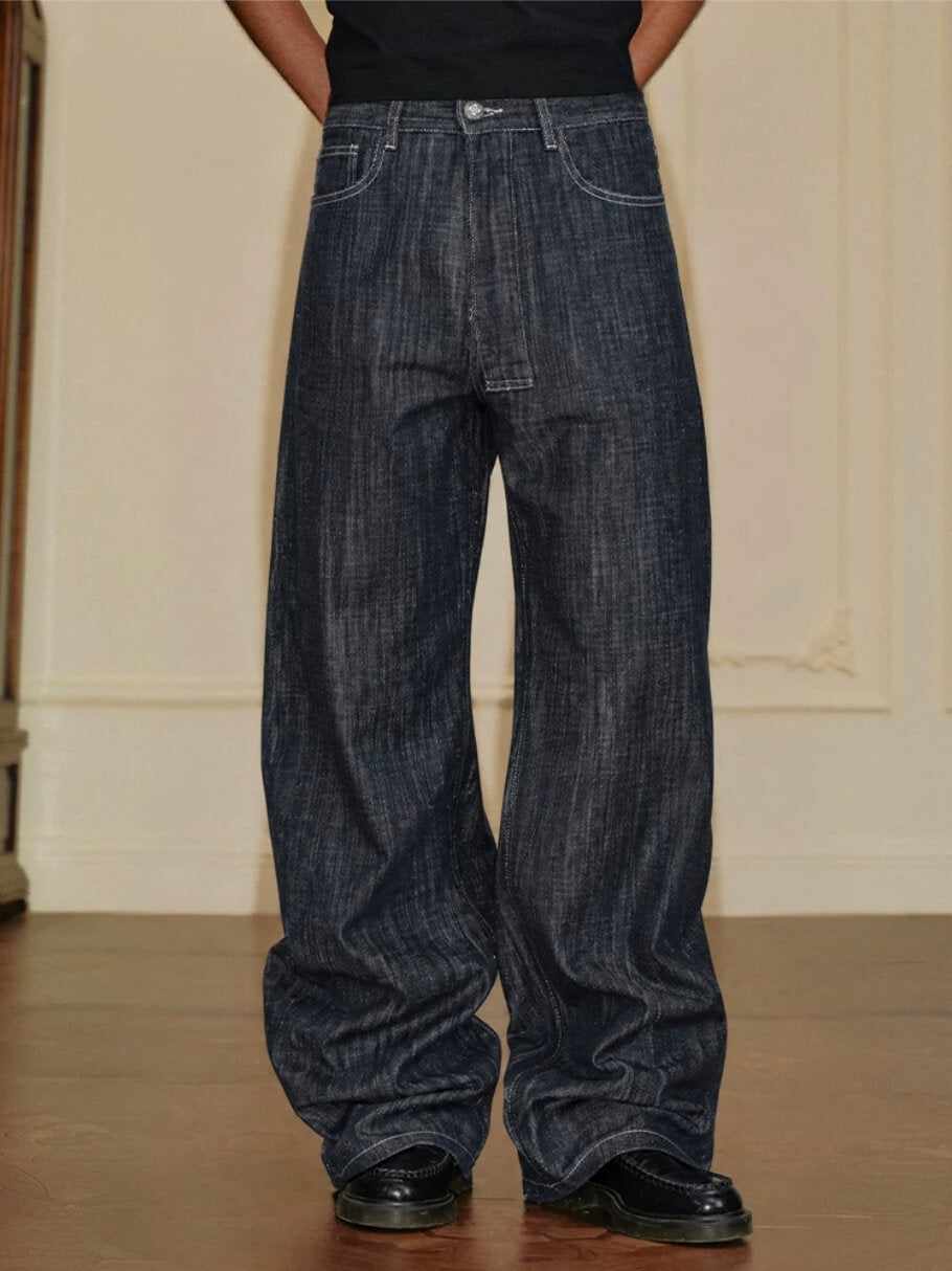 YADcrew Slub Denim Baggy Jeans | Face 3 Face