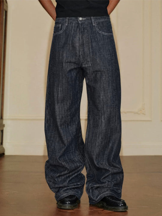 YADcrew Slub Denim Baggy Jeans | Face 3 Face