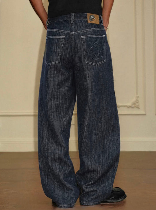 YADcrew Slub Denim Baggy Jeans | Face 3 Face