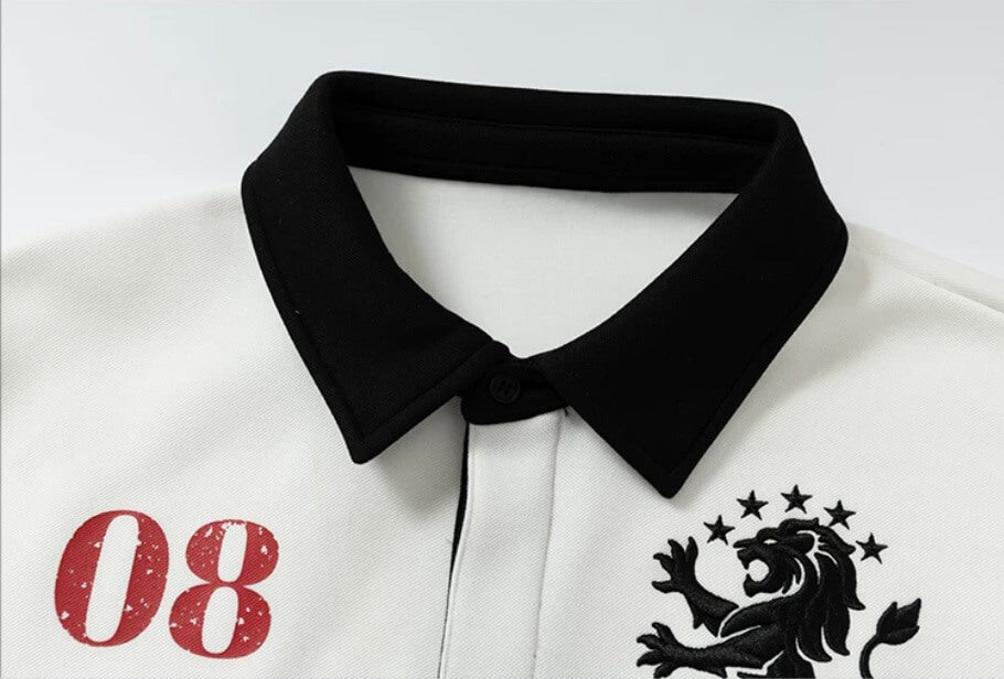 YADcrew Lion Crest Embroidered Polo Shirt | Face 3 Face