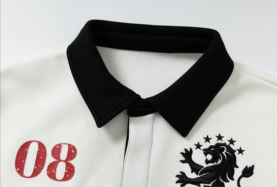YADcrew Lion Crest Embroidered Polo Shirt | Face 3 Face