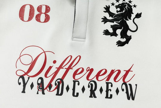 YADcrew Lion Crest Embroidered Polo Shirt | Face 3 Face