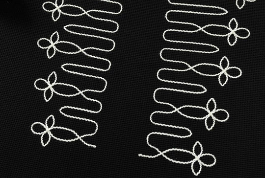 YADcrew Braid Embroidered Waffle Polo Shirt | Face 3 Face