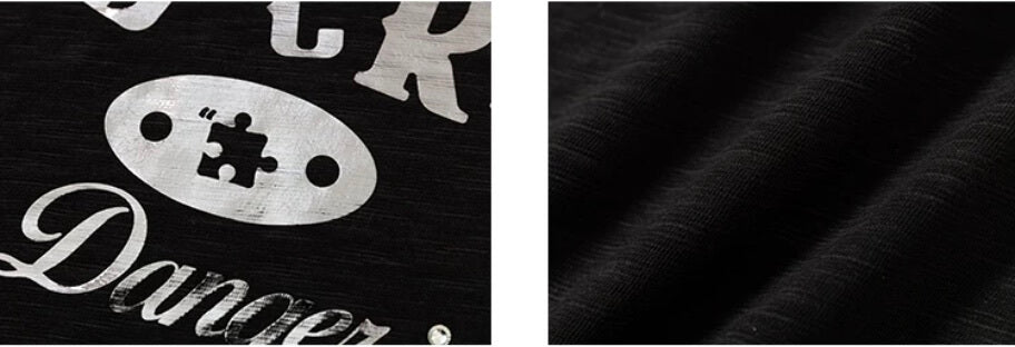 YADcrew Silver Logo Print All Over Rhinestone Tee | Face 3 Face