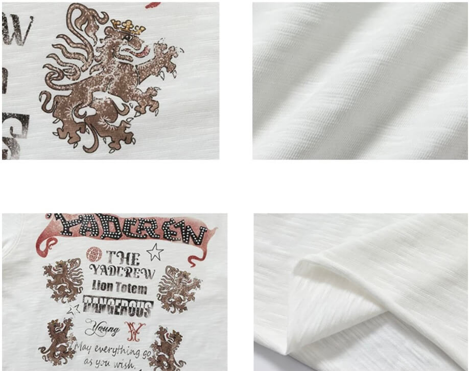 YADcrew Vintage Lion DTG Print Rhinestone Tee | Face 3 Face
