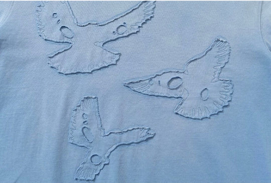 YADcrew Peace Dove Patch Distressed Washed Tee | Face 3 Face