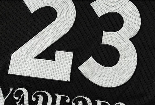 YADcrew Rhinestone Digital Checkered Numbering Mesh Tee | Face 3 Face