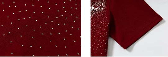 YADcrew Rhinestone Studded Rope Logo Embroidered Tee | Face 3 Face