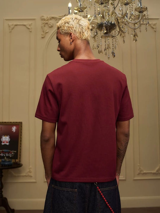 YADcrew Rhinestone Studded Rope Logo Embroidered Tee | Face 3 Face