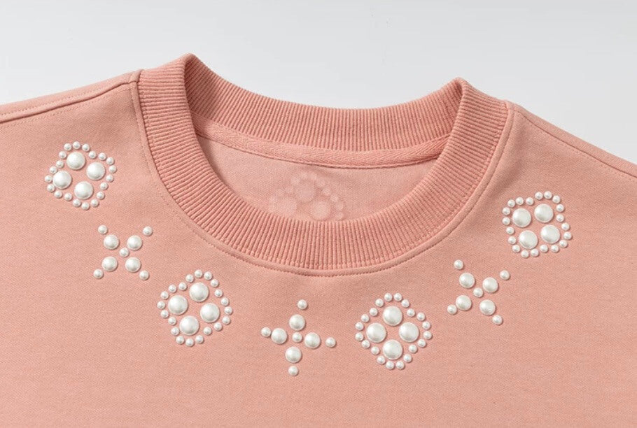 YADcrew Clover Pearl Neckline Tee | Face 3 Face