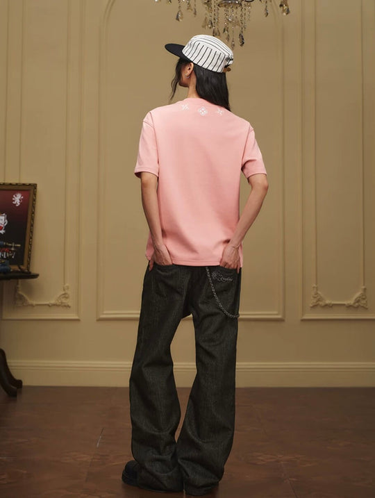 YADcrew Clover Pearl Neckline Tee | Face 3 Face
