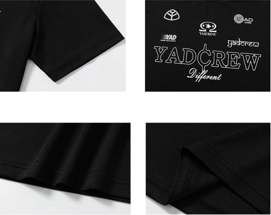 YADcrew Multi Logo Print Tee | Face 3 Face