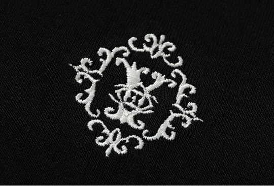 YADcrew Baroque Small Logo Embroidered Tee | Face 3 Face