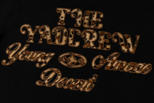 YADcrew Fuzzy Leopard Logo Patch Tee | Face 3 Face