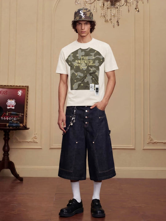 YADcrew Digital Print Camouflage Star Tee | Face 3 Face