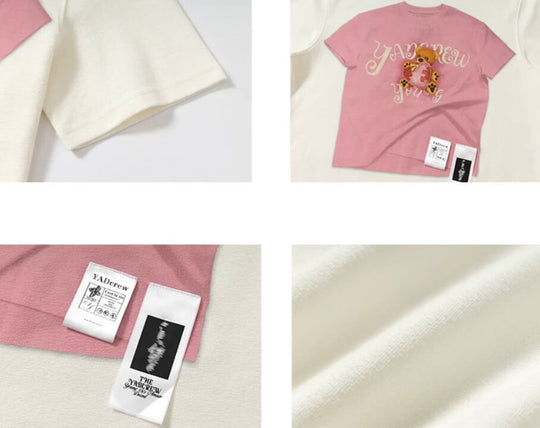 YADcrew Digital Print Cute Bear Rhinestone Tee | Face 3 Face