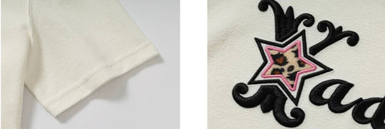YADcrew Leopard Star 3D Logo Embroidered Tee | Face 3 Face