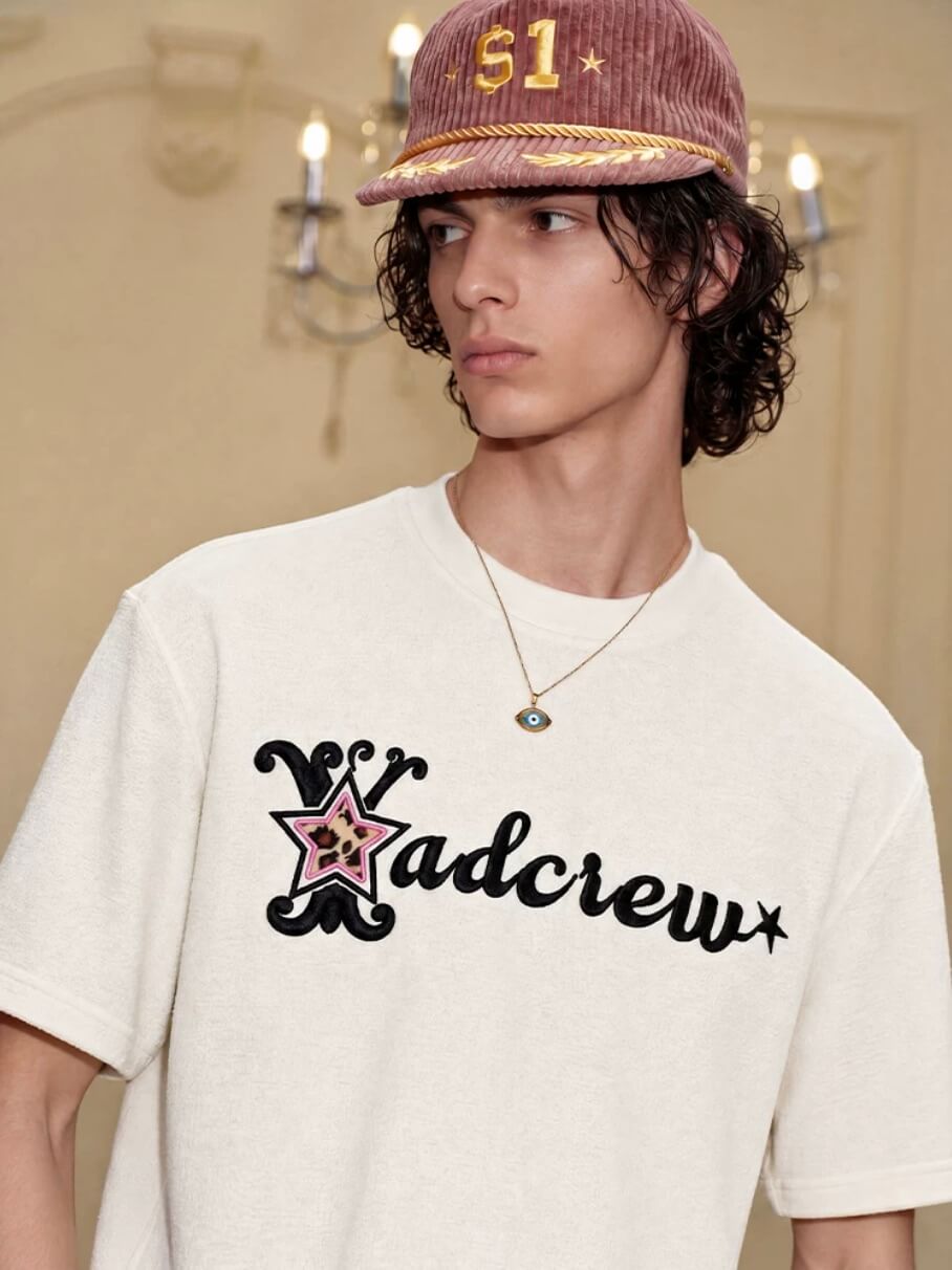 YADcrew Leopard Star 3D Logo Embroidered Tee | Face 3 Face