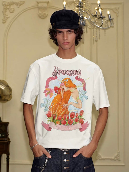 YADcrew Love Bird Print Rhinestone Tee | Face 3 Face