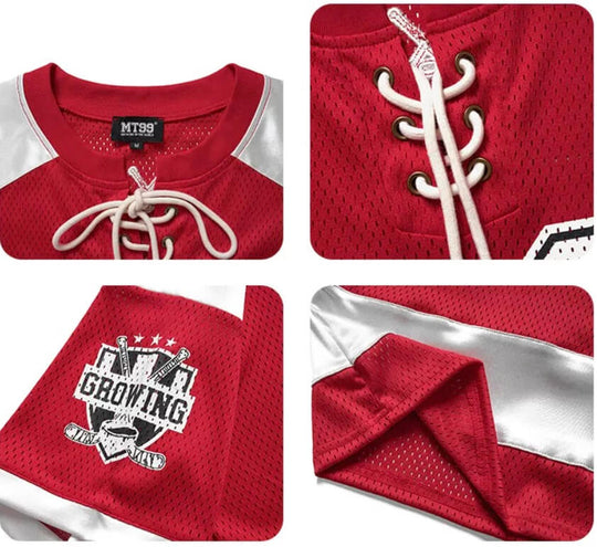 F3F Select Color Block Lace Up Mesh Short Sleeve Hockey Jersey | Face 3 Face