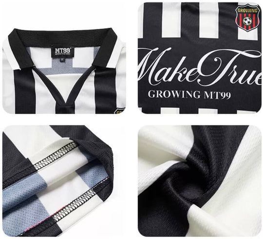 F3F Select Striped Polo Collar Short Sleeve Soccer Jersey | Face 3 Face