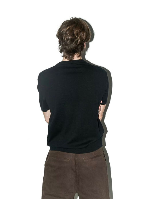 LIBERAFIT Cotton Knit Ribbed Trim Short Sleeve Tee | Face 3 Face