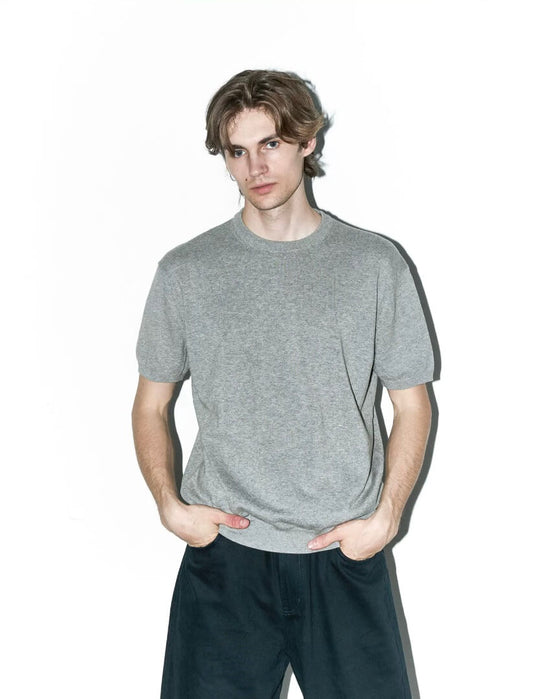 LIBERAFIT Cotton Knit Ribbed Trim Short Sleeve Tee | Face 3 Face
