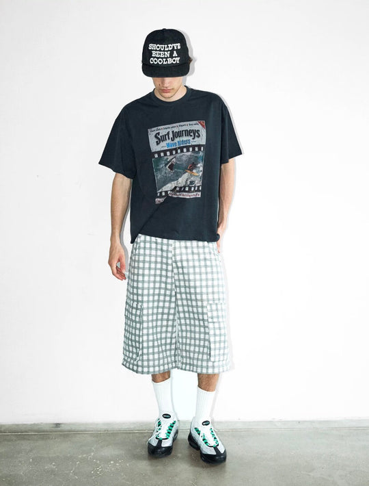 LIBERAFIT Vintage Washed Surfing Print Short Sleeve Tee | Face 3 Face