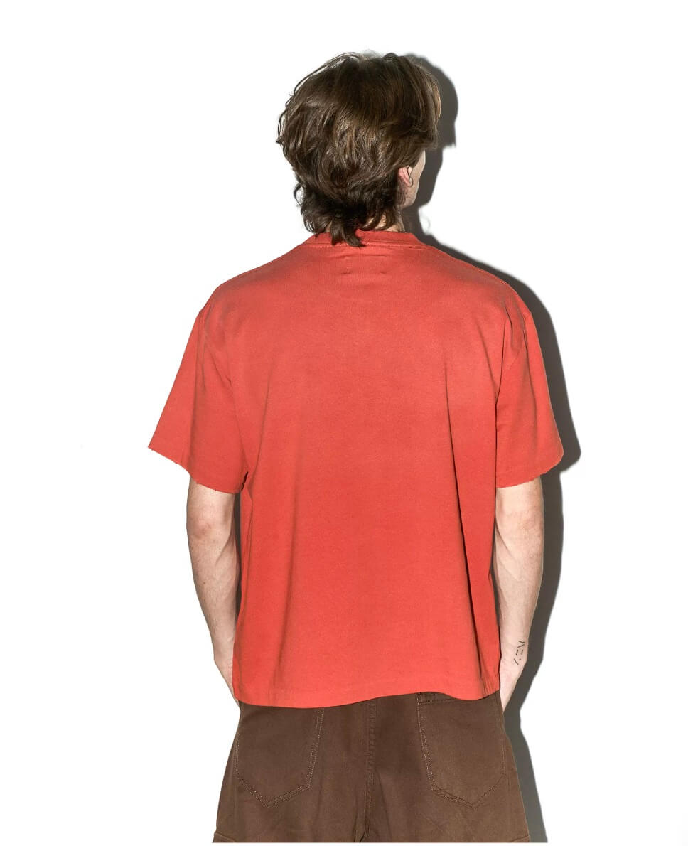 LIBERAFIT Vintage Washed Distressed Basic Short Sleeve Tee
