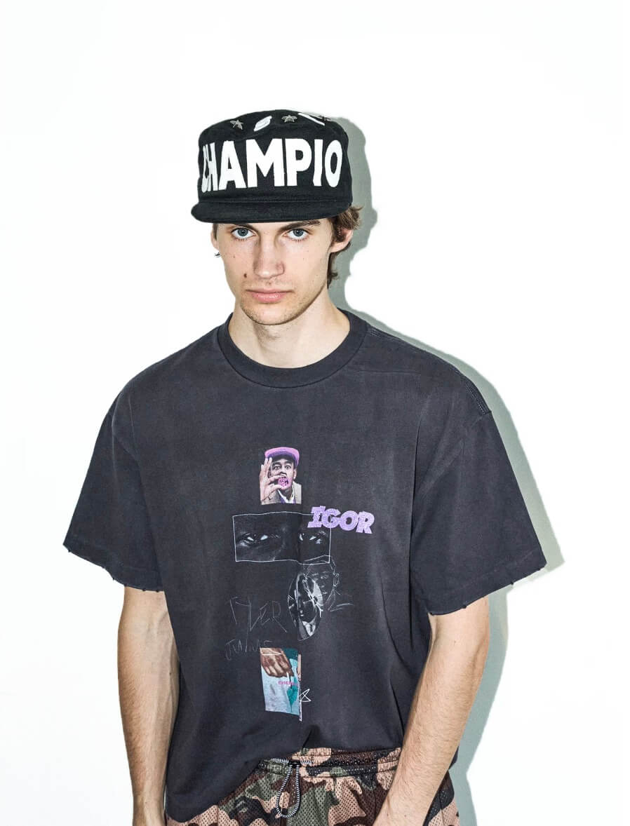 LIBERAFIT Star Studded Patch Embroidered Pillbox Cap | Face 3 Face