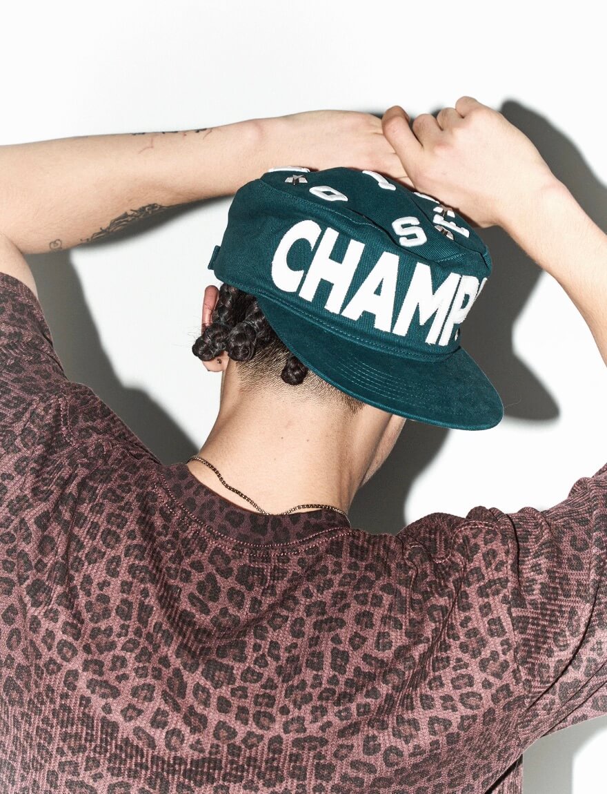 LIBERAFIT Star Studded Patch Embroidered Pillbox Cap | Face 3 Face