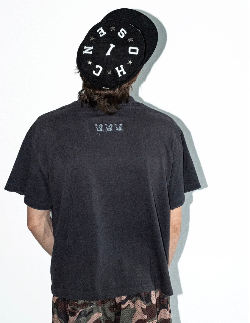 LIBERAFIT Star Studded Patch Embroidered Pillbox Cap | Face 3 Face